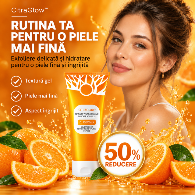 OrangeGlow™ – Gel cu Portocală pentru o piele mai fină