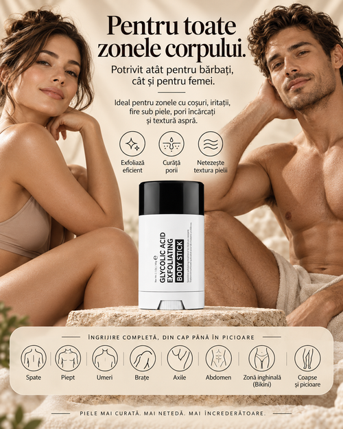 Baton Exfoliant Cu Acid Glicolic PENTRU PIELE MAI FINĂ