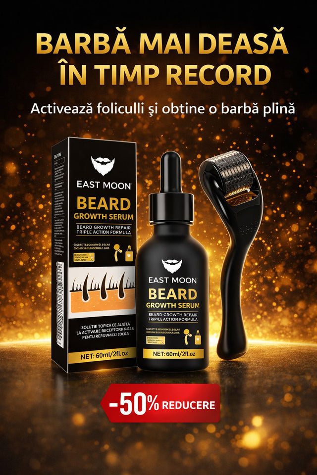 EastMoon Pro™ – Kit Creștere Barbă